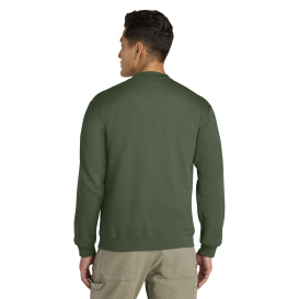 Gildan SF008 Softstyle Midweight Fleece 1/4-Zip Sweatshirt - Military Green