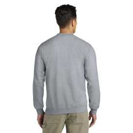 Gildan SF008 Softstyle Midweight Fleece 1/4-Zip Sweatshirt - Ring Spun Sport Grey
