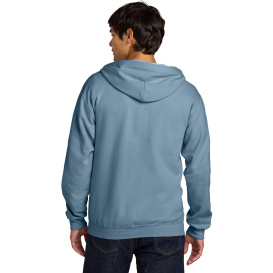 Gildan SF600 Midweight Fleece Full-Zip Hooded Sweatshirt - Stone Blue