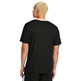 Sport-Tek ST100 Competitor United Crew - Black/White