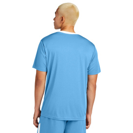 Sport-Tek ST100 Competitor United Crew - Carolina Blue/White