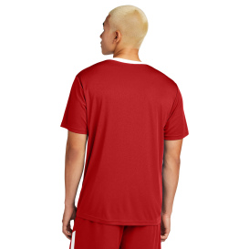Sport-Tek ST100 Competitor United Crew - Deep Red/White
