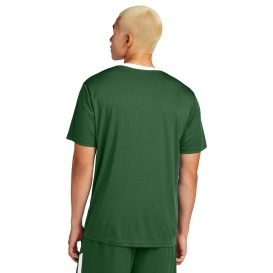 Sport-Tek ST100 Competitor United Crew - Forest Green/White