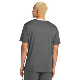 Sport-Tek ST100 Competitor United Crew - Iron Grey/White