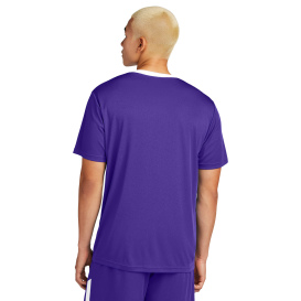 Sport-Tek ST100 Competitor United Crew - Purple/White