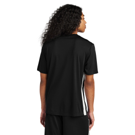 Sport-Tek ST101 Competitor United V-Neck - Black/White