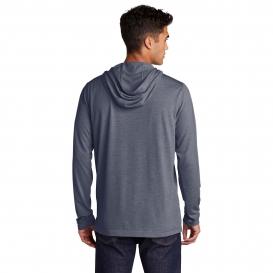 Sport-Tek ST406 PosiCharge Tri-Blend Wicking Long Sleeve Hoodie - True Navy Heather