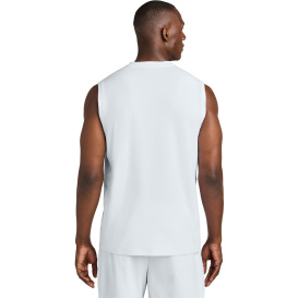 Sport-Tek ST441 Club Sleeveless V-Neck - White