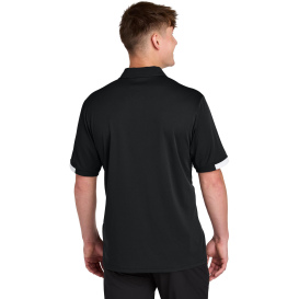 Sport-Tek ST444 Club Colorblock Polo - Black/White