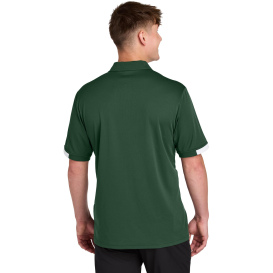 Sport-Tek ST444 Club Colorblock Polo - Forest Green/White