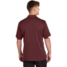 Sport-Tek ST444 Club Colorblock Polo - Maroon/White
