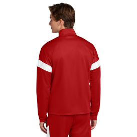 Sport-Tek ST800 Travel Full-Zip Jacket - Deep Red/White