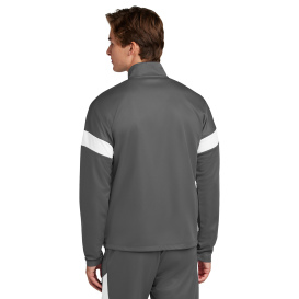 Sport-Tek ST800 Travel Full-Zip Jacket - Iron Grey/White