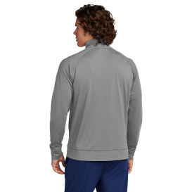 Sport-Tek ST857 Sport-Wick Stretch Full-Zip Cadet Jacket - Charcoal Grey