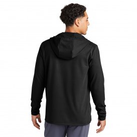 Sport-Tek ST870 Circuit Hooded Full-Zip - Deep Black