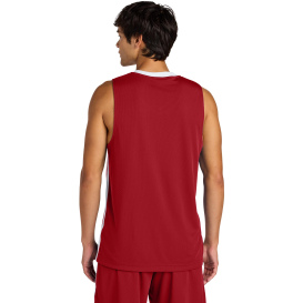 Sport-Tek ST900 Rival Basketball Rev Jersey - Deep Red/White