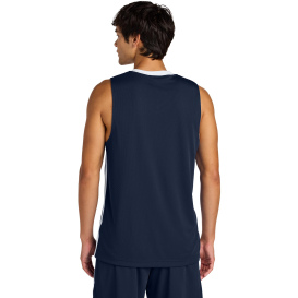 Sport-Tek ST900 Rival Basketball Rev Jersey - True Navy/White