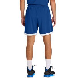 Sport-Tek ST901 Rival Basketball 7" Shorts - True Royal/White