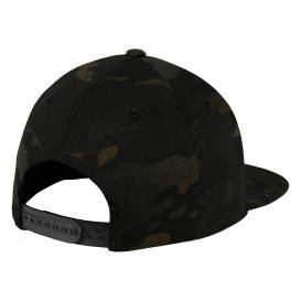 Sport-Tek STC19 Yupoong Flat Bill Snapback Cap - Multicam Black