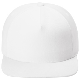 Sport-Tek STC55 Yupoong Premium 5-Panel Snapback Cap - White