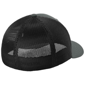 Sport-Tek STC60 Stretch-Tek Mesh Back Cap - Iron Gray/Black