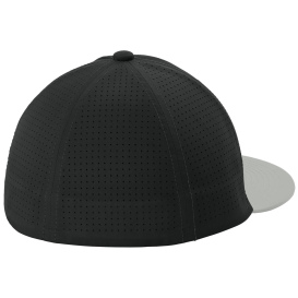 Sport-Tek STC64 Pro-Cut Stretch-Tek Cap - Black/Silver/Black