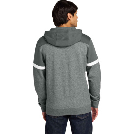 Sport-Tek STF205 Drive Fleece Colorblock Hoodie - Dark Smoke Gray/Vintage Heather