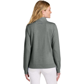 TravisMathew TM1LD007 Ladies Coveside 1/2-Zip - Dark Gray Heather