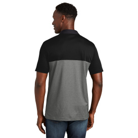 TravisMathew TM1MY401 Sunset Blocked Polo - Black/Dark Grey Heather