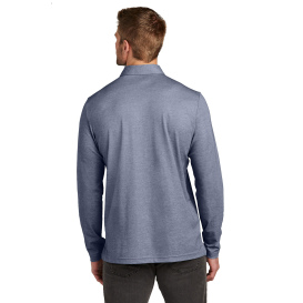 TravisMathew TM1MZ343 Oceanside Heather Long Sleeve Polo - Blue Nights Heather