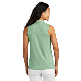 TravisMathew TM1WX001 Ladies Coto Performance Sleeveless Polo - Beryl Green Heather