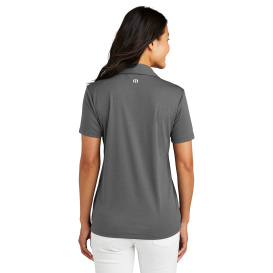 TravisMathew TM1WX002 Ladies Coto Performance Polo - Quiet Shade Grey/Black