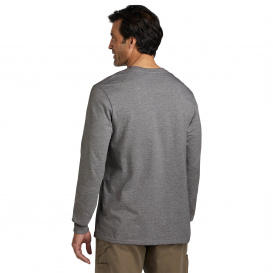 Volunteer Knitwear VL60LS Chore Long Sleeve Tee - Dark Heather Grey
