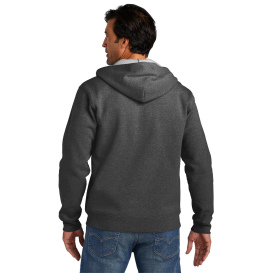 Volunteer Knitwear VL130ZH Chore Fleece Full-Zip Hoodie - Charcoal Heather