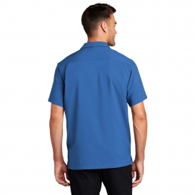 Port Authority W400 Short Sleeve Performance Staff Shirt - True Blue