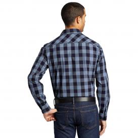 Port Authority W670 Everyday Plaid Shirt - True Navy