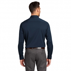 CornerStone W680 City Stretch Shirt - River Blue Navy