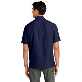 Port Authority W961 Short Sleeve UV Daybreak Shirt - True Navy | Full ...