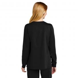 Wink WW4088 Women\'s Premiere Flex Full-Zip Scrub Jacket - Black