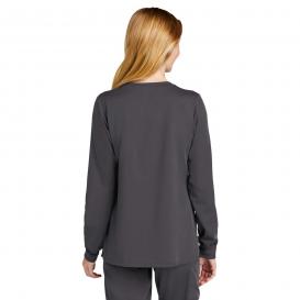 Wink WW4088 Women\'s Premiere Flex Full-Zip Scrub Jacket - Pewter