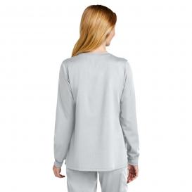 Wink WW4088 Women's Premiere Flex Full-Zip Scrub Jacket - White