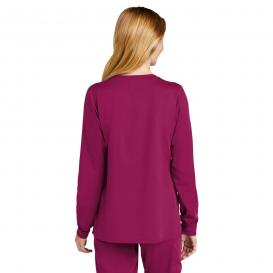 Wink WW4088 Women\'s Premiere Flex Full-Zip Scrub Jacket - Wine