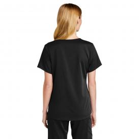 Wink WW4268 Women\'s Premiere Flex Mock Wrap Scrub Top - Black