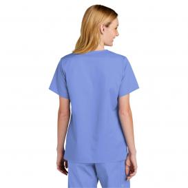 Wink WW4560 Women\'s WorkFlex V-Neck Scrub Top - Ceil Blue