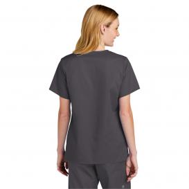 Wink WW4560 Women\'s WorkFlex V-Neck Scrub Top - Pewter