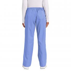 Wink WW4750 Women\'s WorkFlex Flare Leg Cargo Pocket Scrub Pants - Ceil Blue