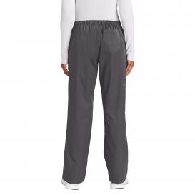 Wink WW4750P Women\'s Petite WorkFlex Flare Leg Cargo Pocket Scrub Pants - Pewter