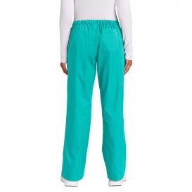 Wink WW4750P Women\'s Petite WorkFlex Flare Leg Cargo Pocket Scrub Pants - Teal