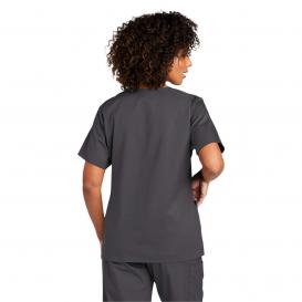 Wink WW4760 Women\'s WorkFlex Mock Wrap Scrub Top - Pewter