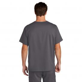 Wink WW5068 Men\'s Premiere Flex V-Neck Scrub Top - Pewter